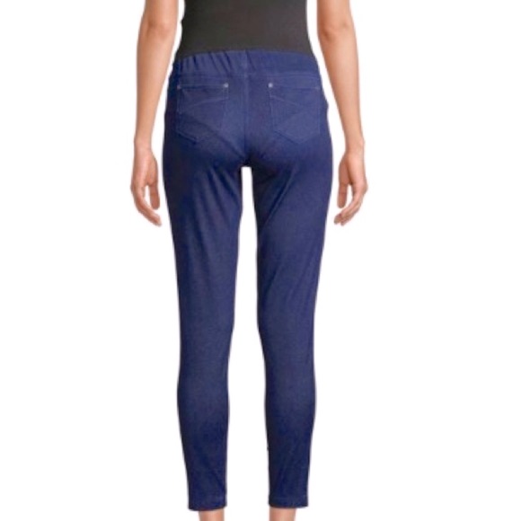 Blue Denim Slim Fit Jeggings  Maternity Time & Tru- NWOT! Large 12 - 14 - Picture 3 of 14